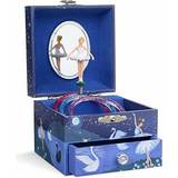 Jewelkeeper Musical Jewelry Box with Spinning Ballerina, Glitter Design, Swan Lake Tune