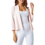 Cardigans Roman Cropped Knitted Shrug - Light Pink