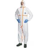 DuPont Tyvek 800 White Polyethylene Coverall with Hood and Elastic Wrists, Ankles, and Face 25/Case