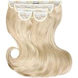 Blonde Extensions & Wigs Lullabellz Super Thick 16" 5 Blow Dry Wavy Clip Blonde