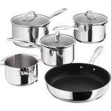 Stainless Steel Cookware Stellar 7000 Draining Cookware Set with lid 5 Parts