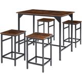 Tectake Dining Tables tectake industrial dark Dining Table