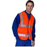 Work Vests on sale Click Beeswift Fire Retardant Hi-Vis Waistcoat Orange CFRWCORXXL