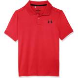 Polyester Polo Shirts Children's Clothing Under Armour Boys' Performance Polo Red Black YXS