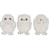 White Decorative Items Nemesis Now Three Wise Owls Figurine