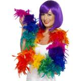 Feathers & Boa Accessories Fancy Dress Smiffys Rainbow Feather Boa