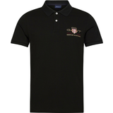 Gant Archive Shield Piqué Polo Shirt - Black