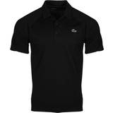 Lacoste Elastane/Lycra/Spandex Tops Lacoste Men's SPORT Breathable Abrasion-Resistant Interlock Polo Shirt - Black