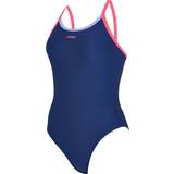 Zoggs Women Clothing Zoggs Womens Cannon Strikeback Swimsuit Navy/Purple/Red
