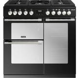 Stoves 90cm - Dual Fuel Ovens Gas Cookers Stoves Sterling Deluxe ST DX D900DF Black
