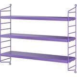 Purple Shelves String Pocket Purple Wall Shelf 60cm