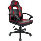 Fabric Gaming Chairs BraZen Stellar Mid Back PC Gaming Chair, Black/Red