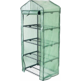 Other Plastics Mini Greenhouses MonsterShop Greenhouse 4 Tier with PE Cover Stainless steel Plastic