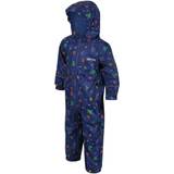 Polyester Rain Overalls Children's Clothing Regatta Kid's Pobble Waterproof Puddlesuit - Blue