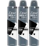 Dove Deodorants - Men - Solid Dove Anti-Perspirant Men+Care Advanced Invisible Dry 72H Protection Deo, 200ml, 3pack