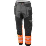 Work Pants Beeswift hi-vis trade work trousers orange/black various sizes