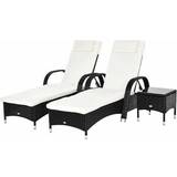 Armrests Sun Beds Garden & Outdoor Furniture OutSunny Alfresco 2-pack