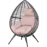 Metal Outdoor Hanging Chairs OutSunny 867-047V70