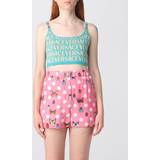 XXS Tops Children's Clothing Versace Green Allover Top 5V540/Turquoise IT