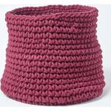 Cotton Baskets Homescapes Cotton Knitted Round 37cm Basket