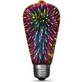 E26 Light Bulbs Feit Electric Decorative 3D Fireworks LED Lamps 2W E26