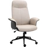 Beige Chairs Vinsetto High Back Office Chair 115cm