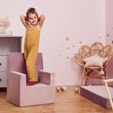 Pink Armchairs Kid's Room Misioo Toddler Velvet Armchair Pink