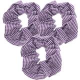 Purple Topkids Accessories Gingham Hair Scrunchies Gingham School Uniform