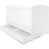 Kid's Room Ickle Bubba Coleby Classic Cot Bed with Under Drawer White 29.5x56.7"
