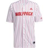 Real Madrid T-shirts adidas Men's NC State Wolfpack White Replica Baseball Jersey