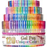 Colouring pens for adults Shuttle Art Gel Pen Unique Colors 120-pack