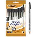 Ballpoint Pens Bic Cristal Original Ballpoint Pens Black 10-pack