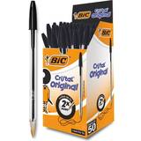 Arts & Crafts Bic Cristal Original Ballpoint Pens Black 50 pack