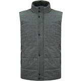 Hackett London sleeveless zip up grey mens warm vest hm402314 987