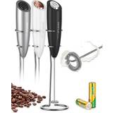 Peach Street Red Handheld Battery Operated Milk Frother Mini Milk Foamer