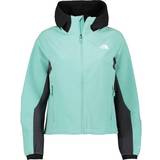 Blue north face hoodie The North Face Women's Athletic Outdoor Softshell Hoodie - Wasabi/Asphalt Grey/TNF Black