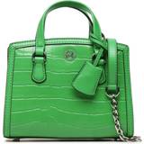 Messenger Bags Michael Kors MK Chantal Extra-Small Crocodile Embossed Leather Messenger Bag Palm Green