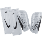With Shin Guard Sleeves Shin Guards Nike Mercurial Lite - White/White/Black