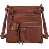 Scarleton Ultra Soft Multi Pocket Crossbody Handbag - Brown