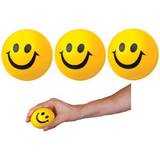 TOBAR 3 Happy Smile Face Foam Balls Fidget Stress Toy