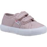 Superga Girl's Straps Glitter Canvas Trainers Pink Fabric