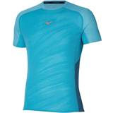 Mizuno Men - Sportswear Garment T-shirts Mizuno Aero Running Shirts Men Light Blue