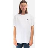 Tops Converse Star Embroidered Star Chevron T-Shirt White