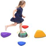 Outdoor Toys 5 PCs Kids Stepping Stones Outdoor Indoor for Obstacle Course Purple