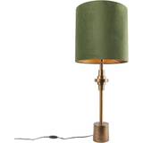 QAZQA bronze velor Table Lamp