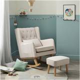 Carrying & Sitting Babymore Lux Nursing Chair with Stool-Cream