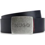 Hugo Boss Men Belts Hugo Boss Gro_SZ35 Leather Belt - Black