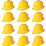 Yellow Hats Fancy Dress Novelty Place Construction Party Hats Dress up Soft Hats Pack of 12
