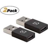 Scosche usb-a to usb-c adapter 2-pack