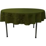 LA Linen Poplin 72-Inches Tablecloth Green